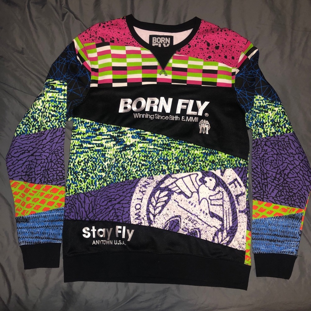 BornFly Multicolor Sweatshirt